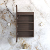 LED NEWPORT Shaving Cabinet 900mm Sable Walnut - Premium Edition