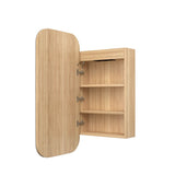 LED NEWPORT Shaving Cabinet 900mm Woodland Oak - Premium Edition