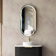 LED NOOSA Shaving Cabinet 900mm Black Oak (3 Colour Function)