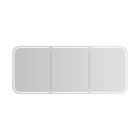 LED Newport Soft Square Natural Oak Shaving Cabinet - Premium Edition (Optional Sizes)