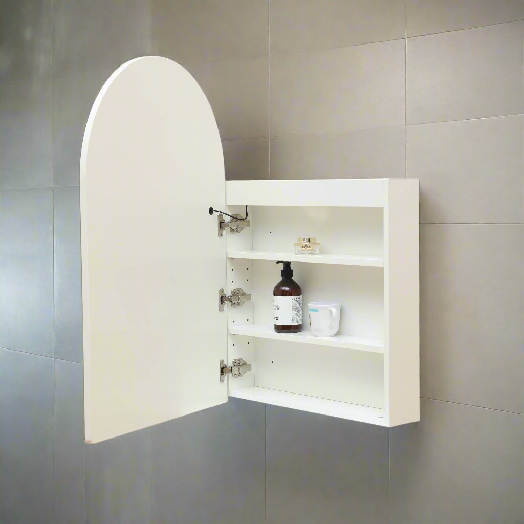 LED VERA Arch Shaving Cabinet White 900mm