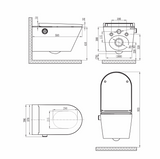 LENZA Comfort Wall Hung Smart Toilet
