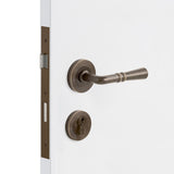 Manovella Entrance Door Kit- Lexton-Aged Brass