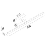 LINEAL: Interior LED Tri-CCT Dimmable Vanity / Picture Wall Lights IP44