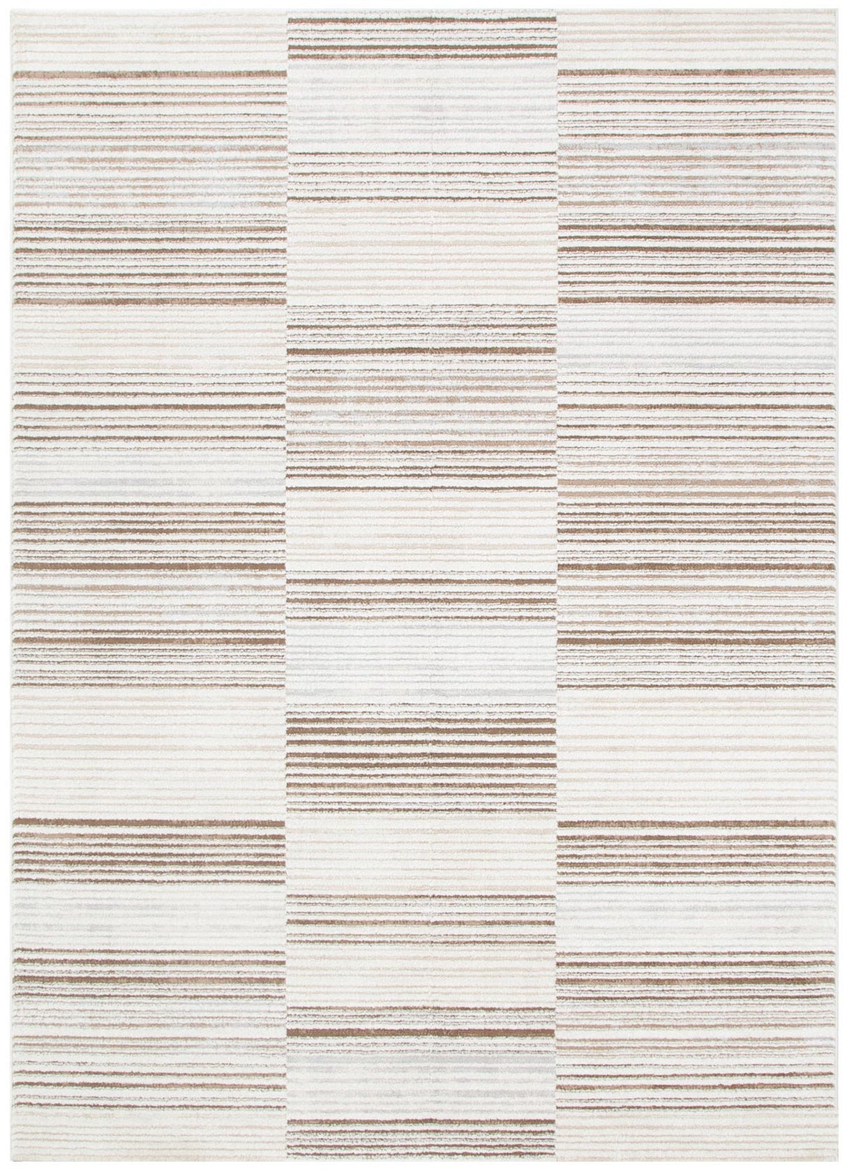 Sierra Lines Beige Brown Rug