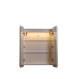 LUKKA  Avola PVC Front-Lit LED Mirror Cabinet - Matte White (Optional Sizes)