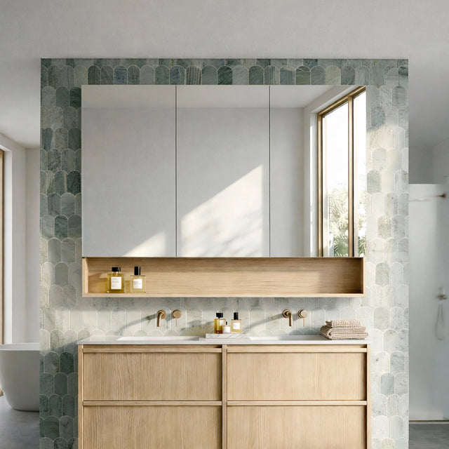 LUKKA Clark Plywood Mirror Cabinet - Sandy Oak Matte