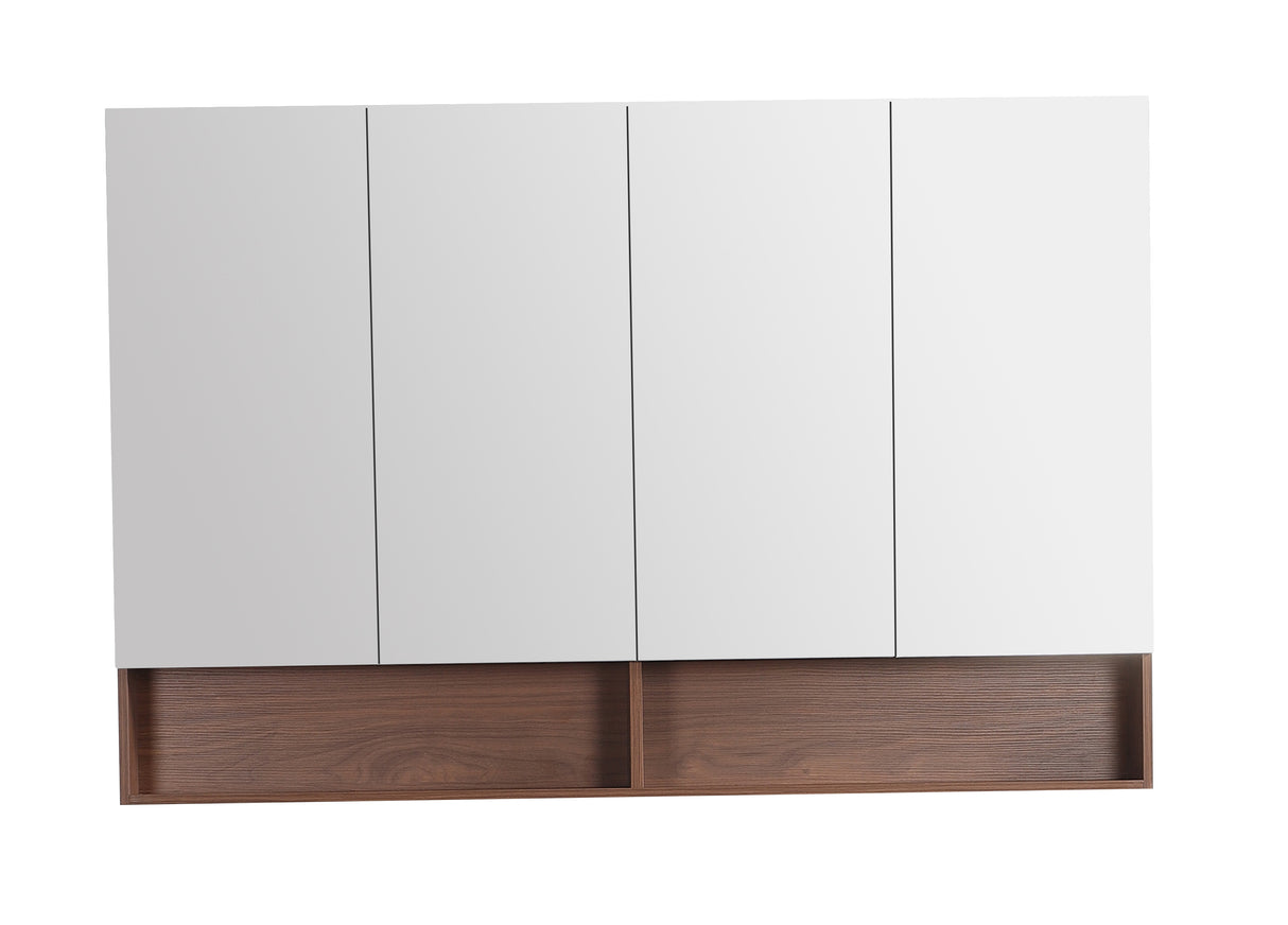 LUKKA Clark Plywood Mirror Cabinet - Mocha Oak Matte
