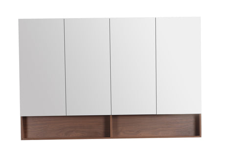 LUKKA Clark Plywood Mirror Cabinet - Mocha Oak Matte