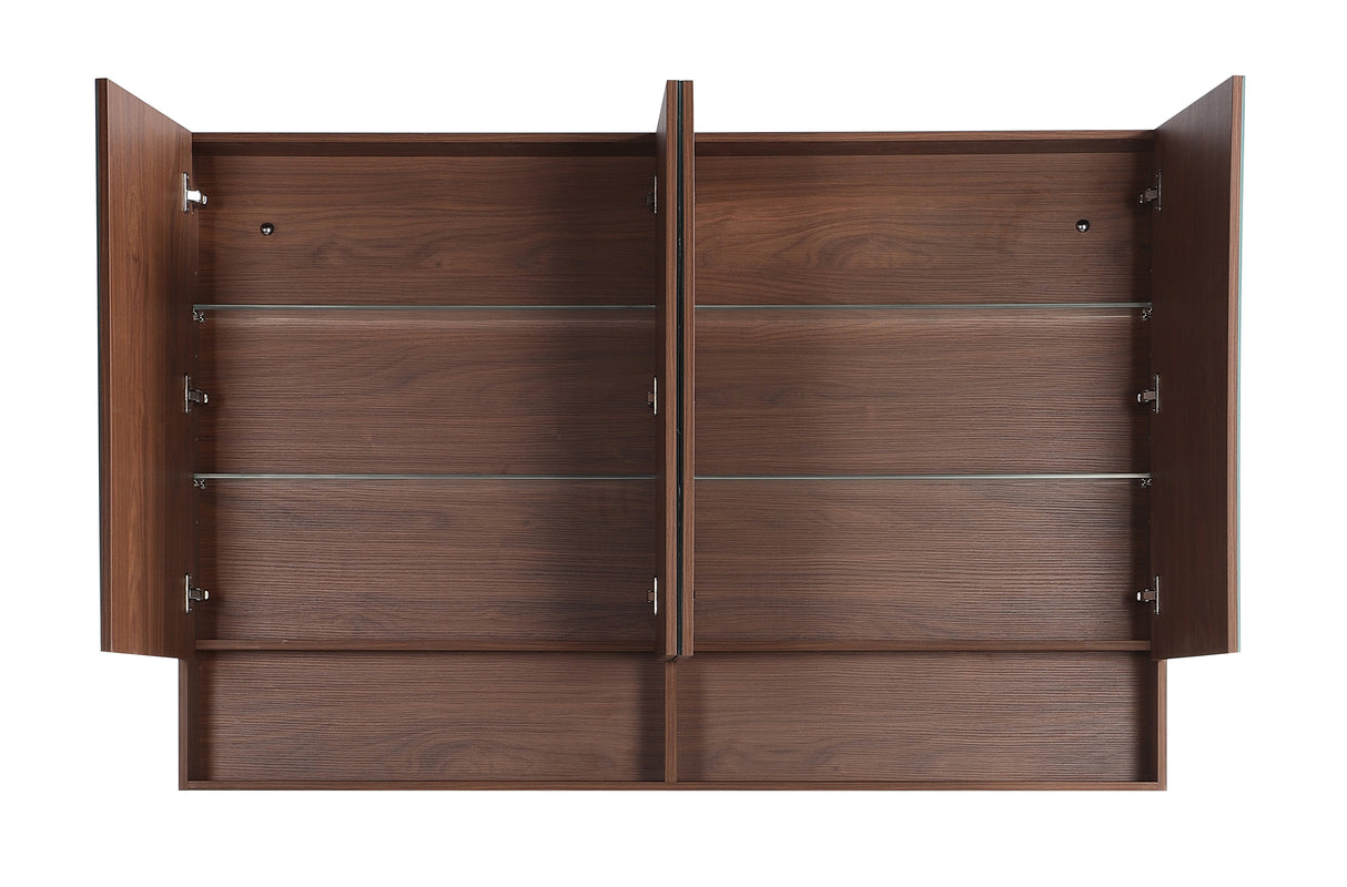 LUKKA Clark Plywood Mirror Cabinet - Mocha Oak Matte