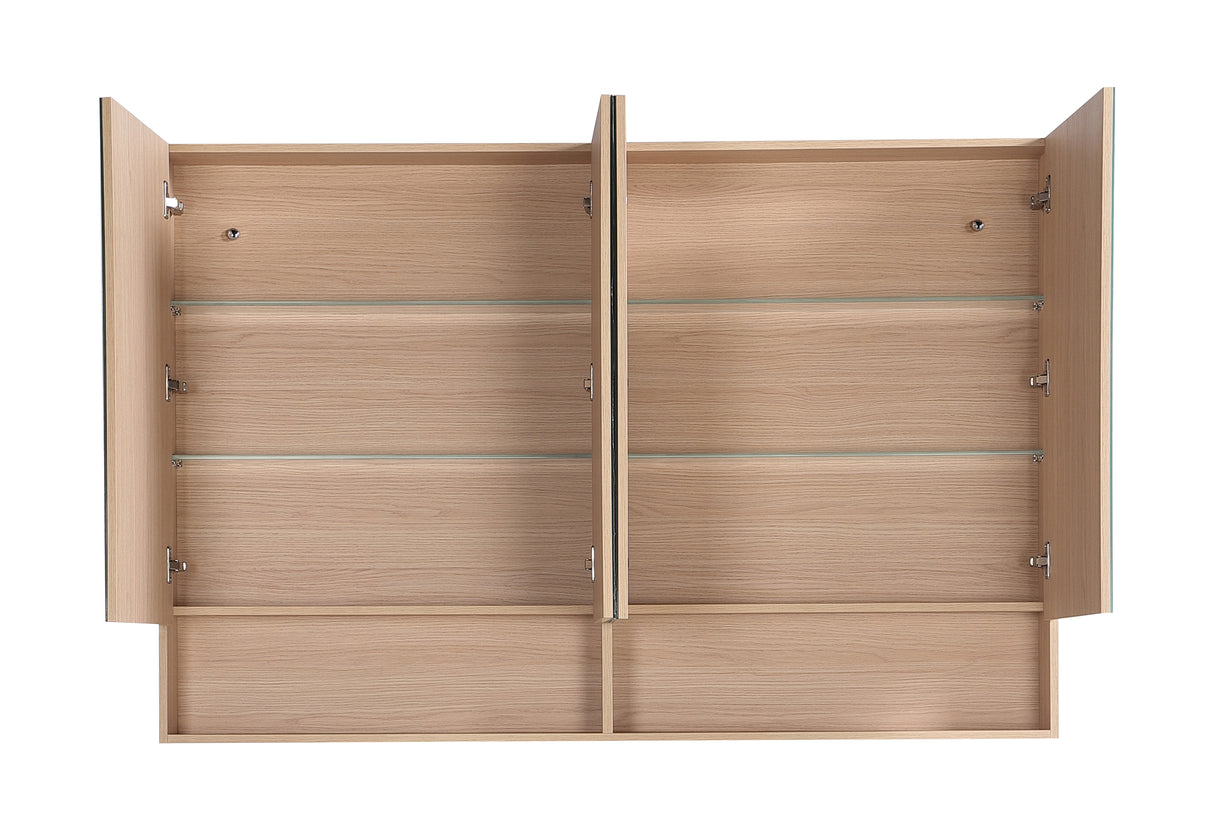 LUKKA Clark Plywood Mirror Cabinet - Sandy Oak Matte