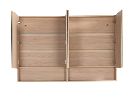 LUKKA Clark Plywood Mirror Cabinet - Sandy Oak Matte