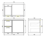 Lukka Madura Federation Wall Hung PVC Cabinet 750mm
