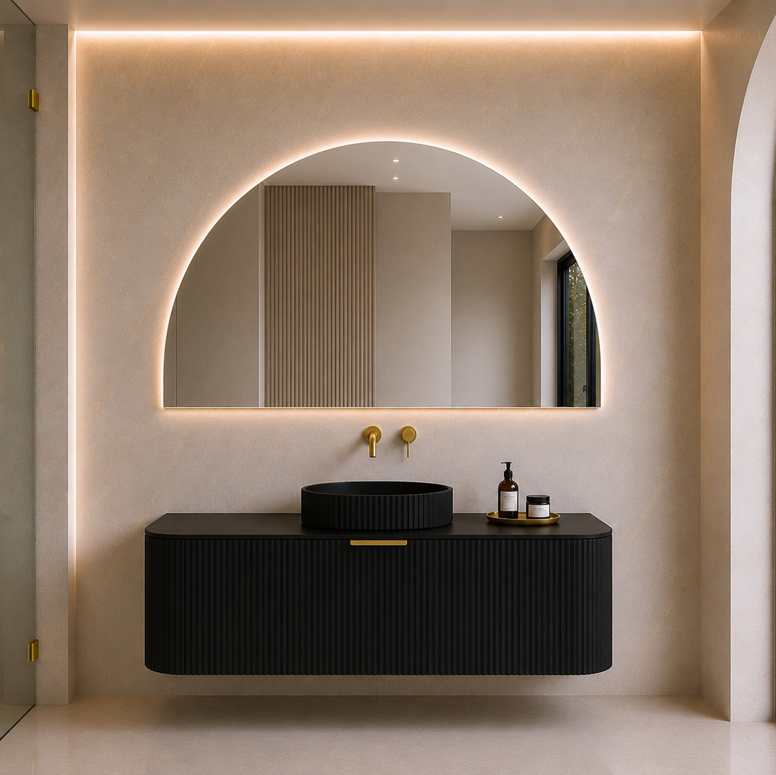 Lukka AGENA Wall Hung Vanity Matte Black (All Sizes)