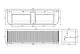 Lukka AGENA Wall Hung Vanity Matte Black (All Sizes)