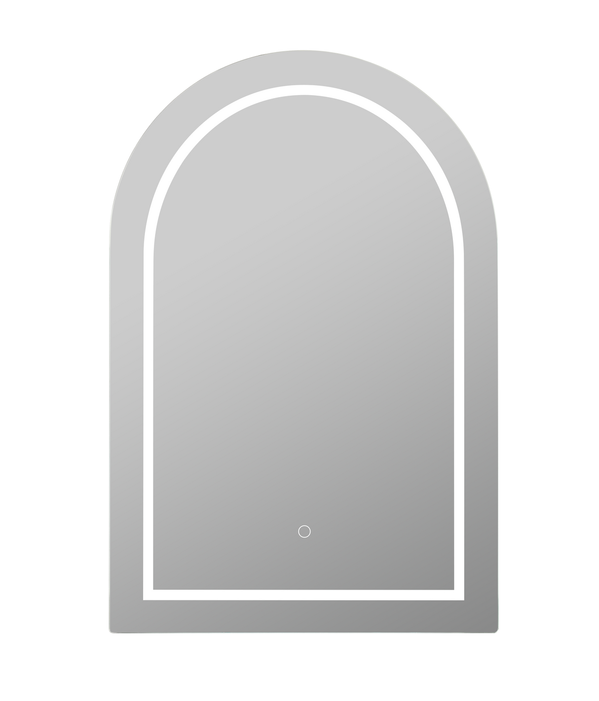 LUKKA LED Allison Arch Shaving Cabinet Matte White 900mm