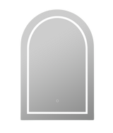 LUKKA LED Allison Arch Shaving Cabinet Matte White 900mm