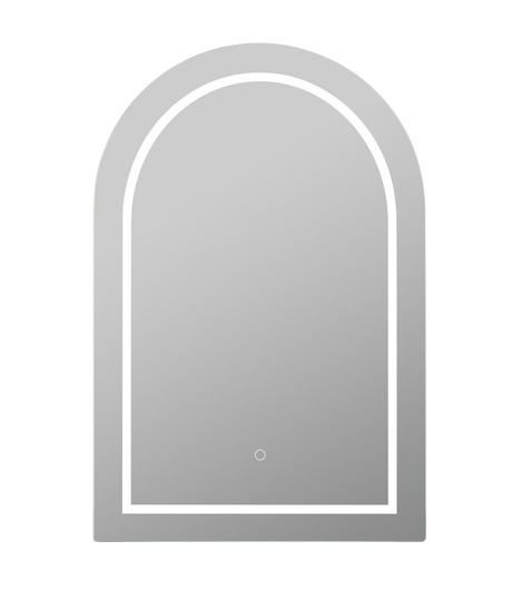 LUKKA LED Allison Arch Shaving Cabinet Matte White 900mm