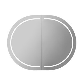 LUKKA LED Allison Oval Shaving Cabinet 