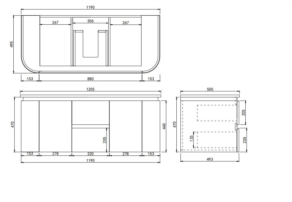 Lukka Ravello Plywood Wall Hung Vanity 