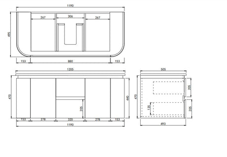 Lukka Ravello Plywood Wall Hung Vanity 