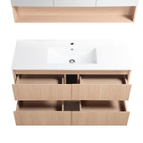 Lukka Gladstone Plywood Wall Hung Vanity - Sandy Oak (All Sizes)