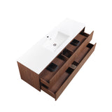 Lukka Gladstone Plywood Wall Hung Vanity - Mocha Oak (All Sizes)