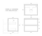 Lukka Gladstone Plywood Wall Hung Vanity - Sandy Oak (All Sizes)