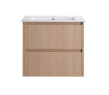 Lukka Gladstone Plywood Wall Hung Vanity - Sandy Oak (All Sizes)