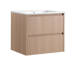 Lukka Gladstone Plywood Wall Hung Vanity - Sandy Oak (All Sizes)