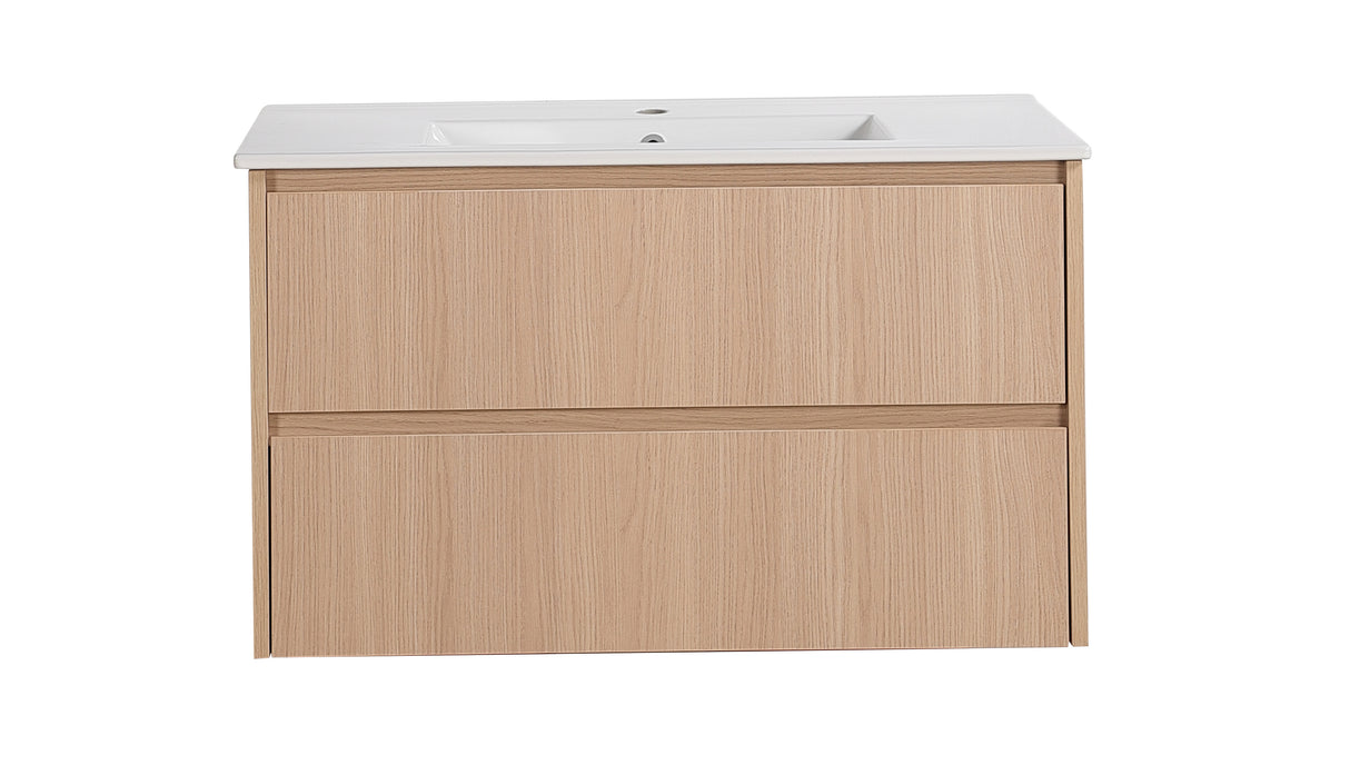 Lukka Gladstone Plywood Wall Hung Vanity - Sandy Oak (All Sizes)
