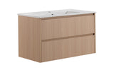 Lukka Gladstone Plywood Wall Hung Vanity - Sandy Oak (All Sizes)