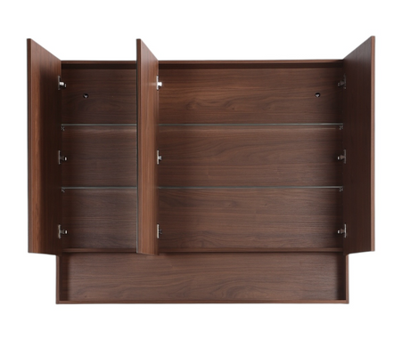 LUKKA Clark Plywood Mirror Cabinet - Mocha Oak Matte