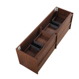 Lukka Ridgewood Plywood Wall Hung Vanity - Mocha Oak (All Sizes)