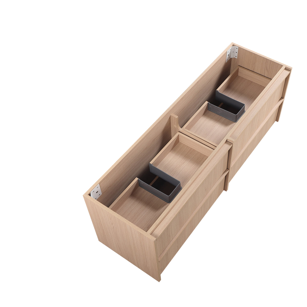 Lukka Ridgewood Plywood Wall Hung Vanity - Sandy Oak (All Sizes)