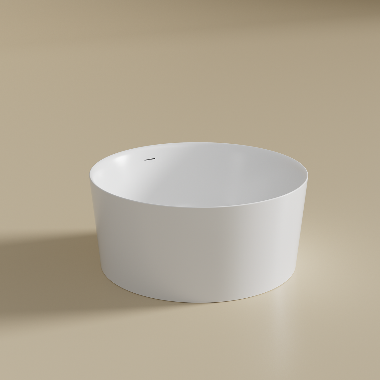 Paradiso Free Standing Bathtub Over Flow Gloss white/ Matte White 1300mm