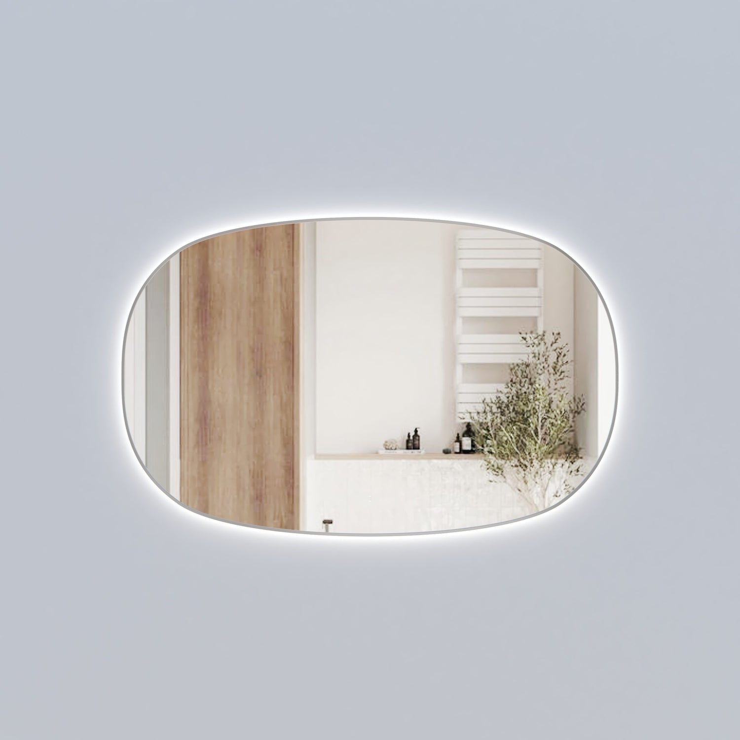 Valmont LED Dimmable Horizontal Oval Mirror 1400mm
