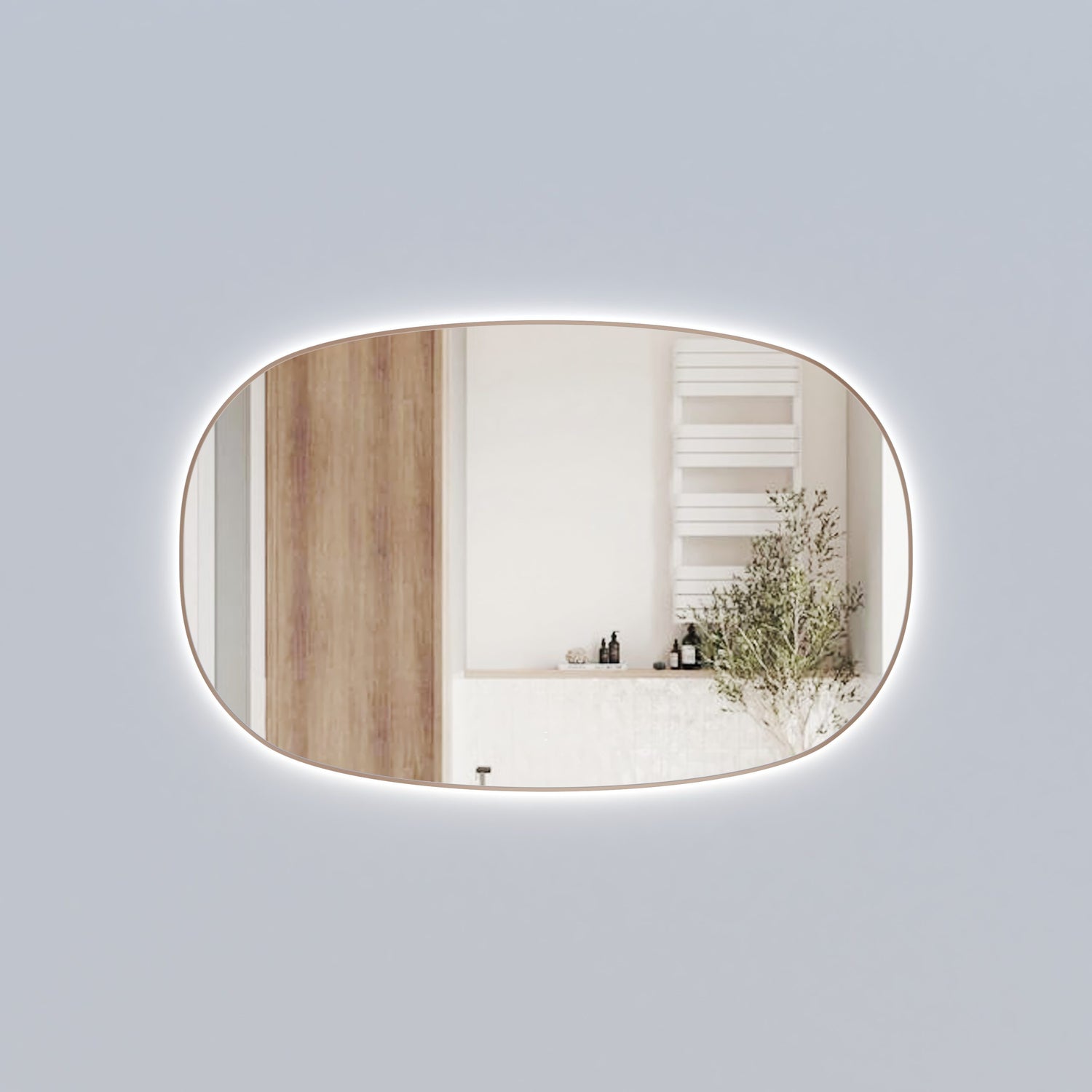 Valmont LED Dimmable Horizontal Oval Mirror 1400mm