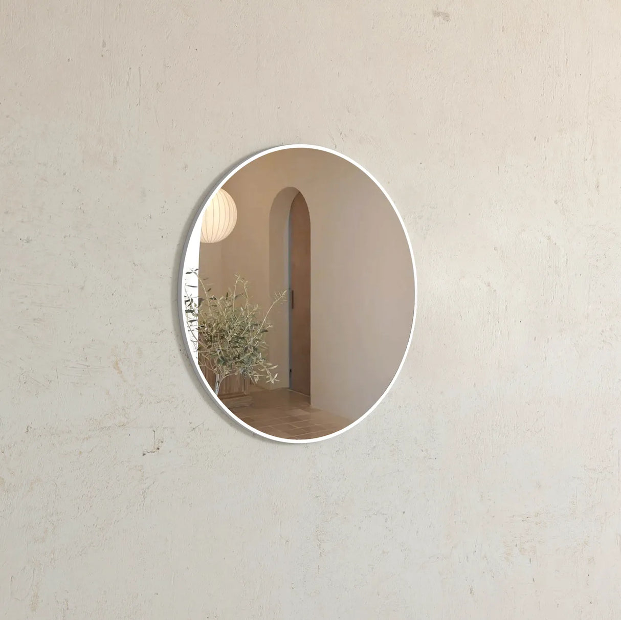 LONDON Round Framed Mirror 700x700mm