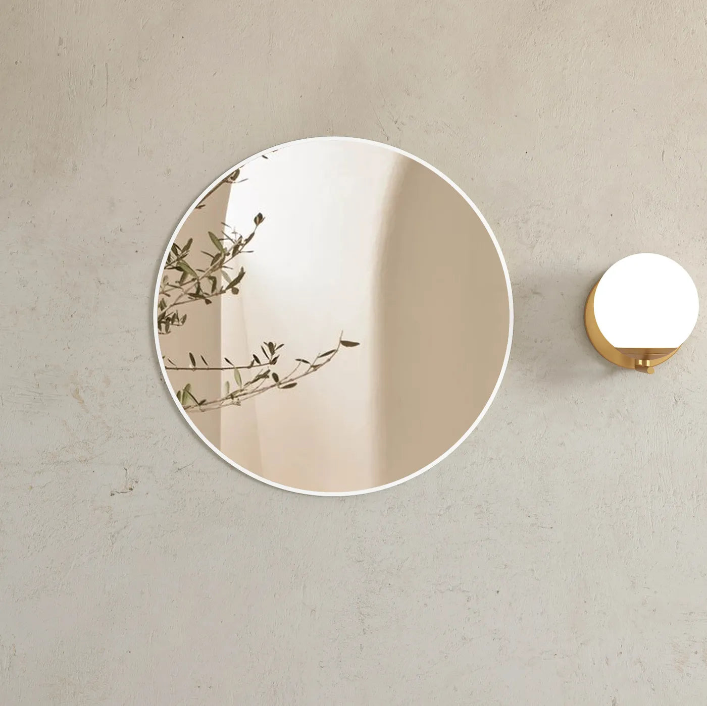 LONDON Round Framed Mirror 700x700mm