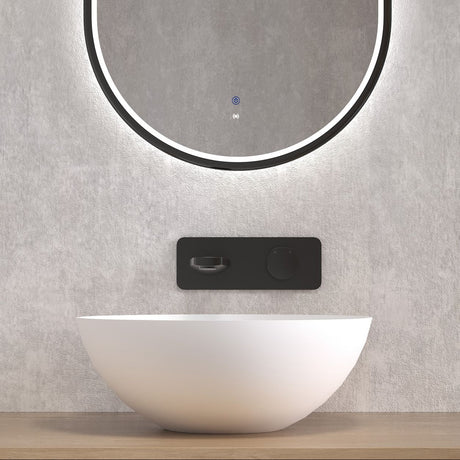 LONDON Solid Surface Matte White Basin (Round:400x400x150)