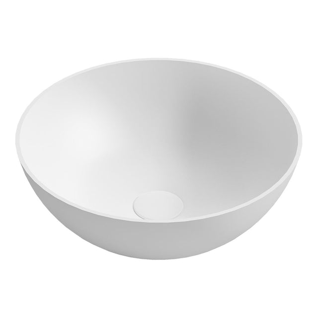 LONDON Solid Surface Matte White Basin (Round:400x400x150)