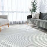 Lotus Abbey White Rug