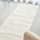 Lotus Carl White Rug