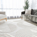Lotus Leo White Rug