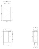 Timberline LOTTIE Mini Floor Standing Vanity (480mm)