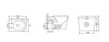 London99 Wall Faced Floor Toilet Pan (Gloss White)
