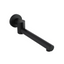 Lucid Round Bathtub Basin Swivel Wall Spout - Matte Black