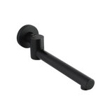 Lucid Round Bathtub Basin Swivel Wall Spout - Matte Black