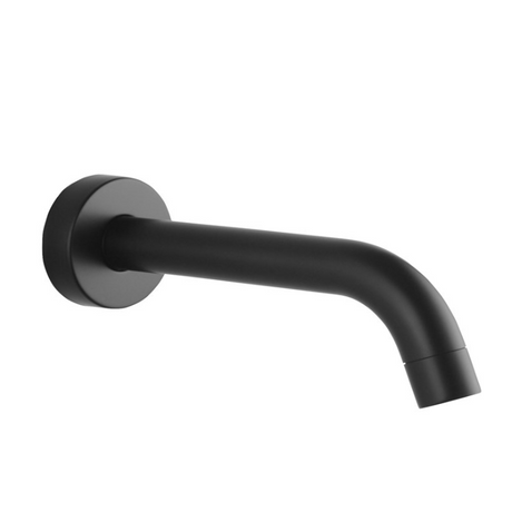 LUCID PIN Round Bathtub Basin Wall Spout 195mm - Black